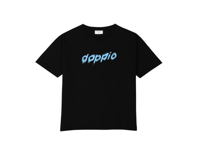 doppio doppio Trace T-Shirt A [Black] - view 1