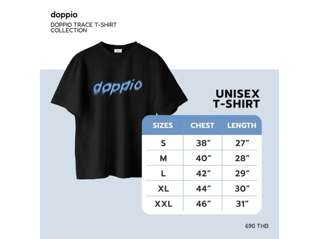 doppio doppio Trace T-Shirt A [Black] - view 6