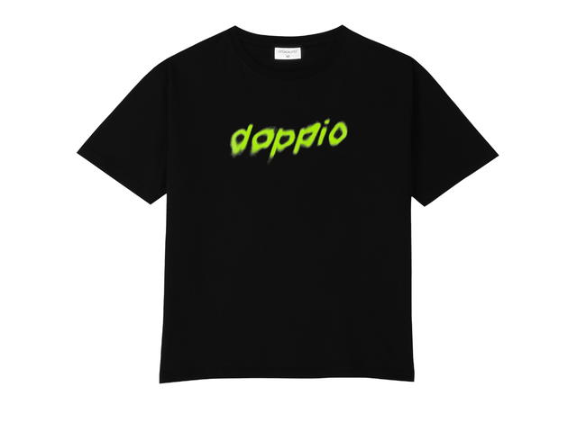 doppio doppio Trace T-Shirt B [Black] - view 1