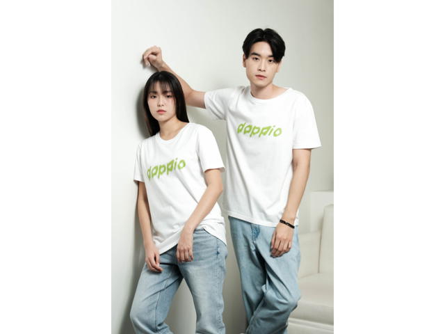 doppio doppio Trace T-Shirt B [White] - view 2