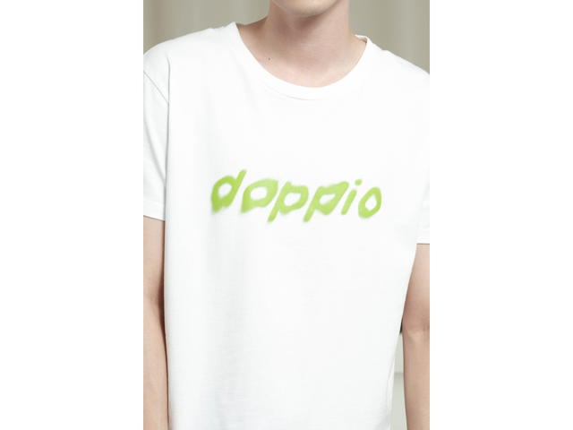 doppio doppio Trace T-Shirt B [White] - view 3