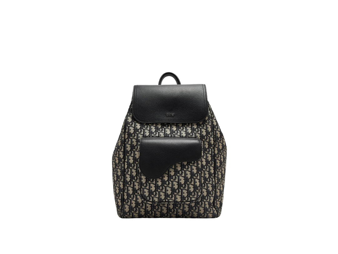 Dior Dior Saddle Backpack Black
