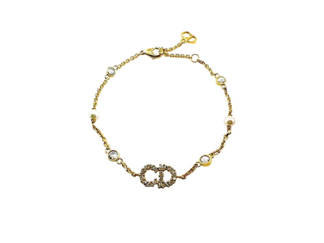 Dior Dior Clair D Lune Charm Bracelet Gold