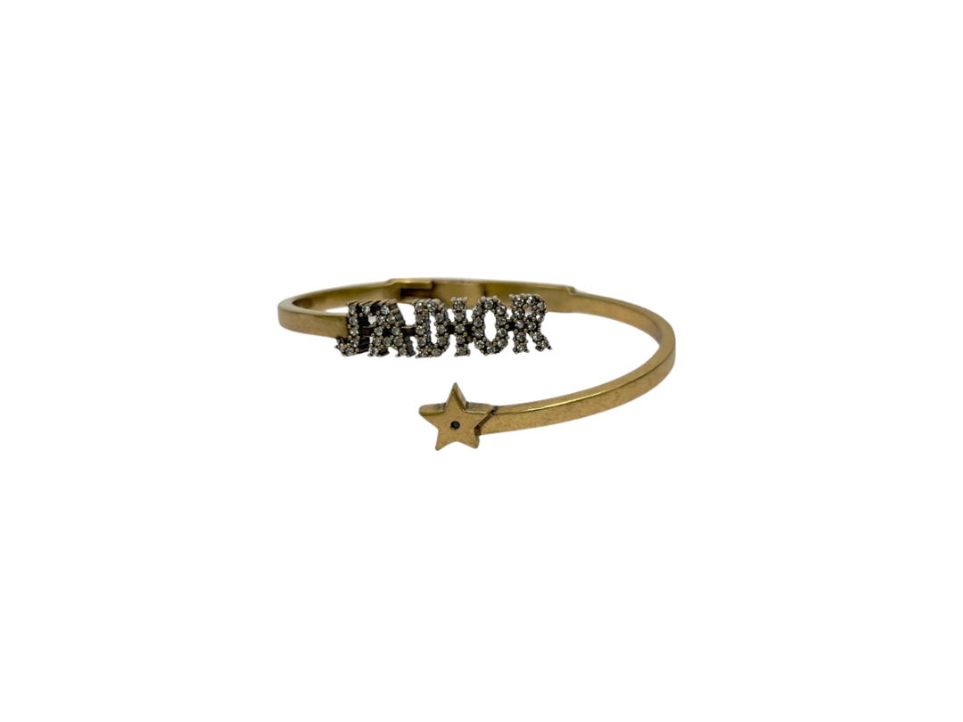 Dior Dior Rhinestone Star Bracelet Gold