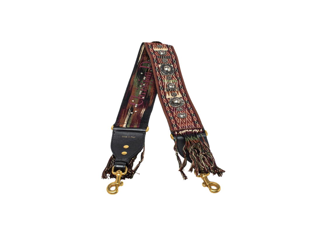 Dior Dior Studded Bohemian Inspired Shoulder Strap Multicolor