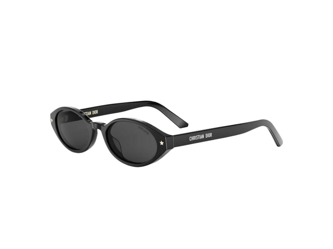 Dior Dior Pacific R1I Black Cat Eye Sunglasses Light Mirror Lenses