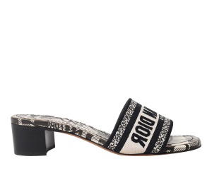 Buy Dior Embroidered Dway Slide Sandals Black (W) at Sasom – Authentic and Ready to Ship
