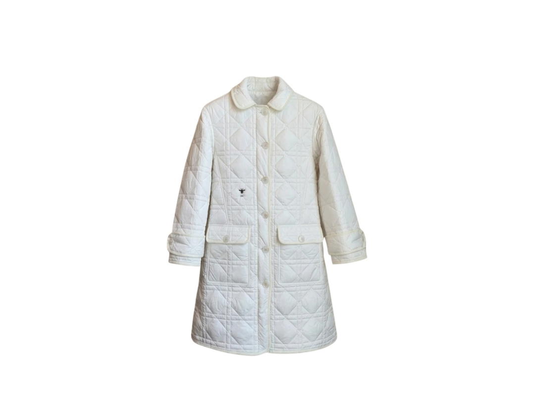 Dior Dior Long Down Puffer Jacket White