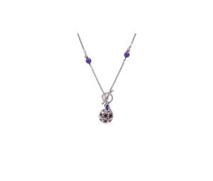Buy Dior Metal Necklace Purple at Sasom – Authentic and Ready to Ship