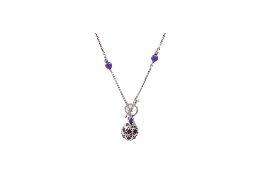 Dior Dior Metal Necklace Purple