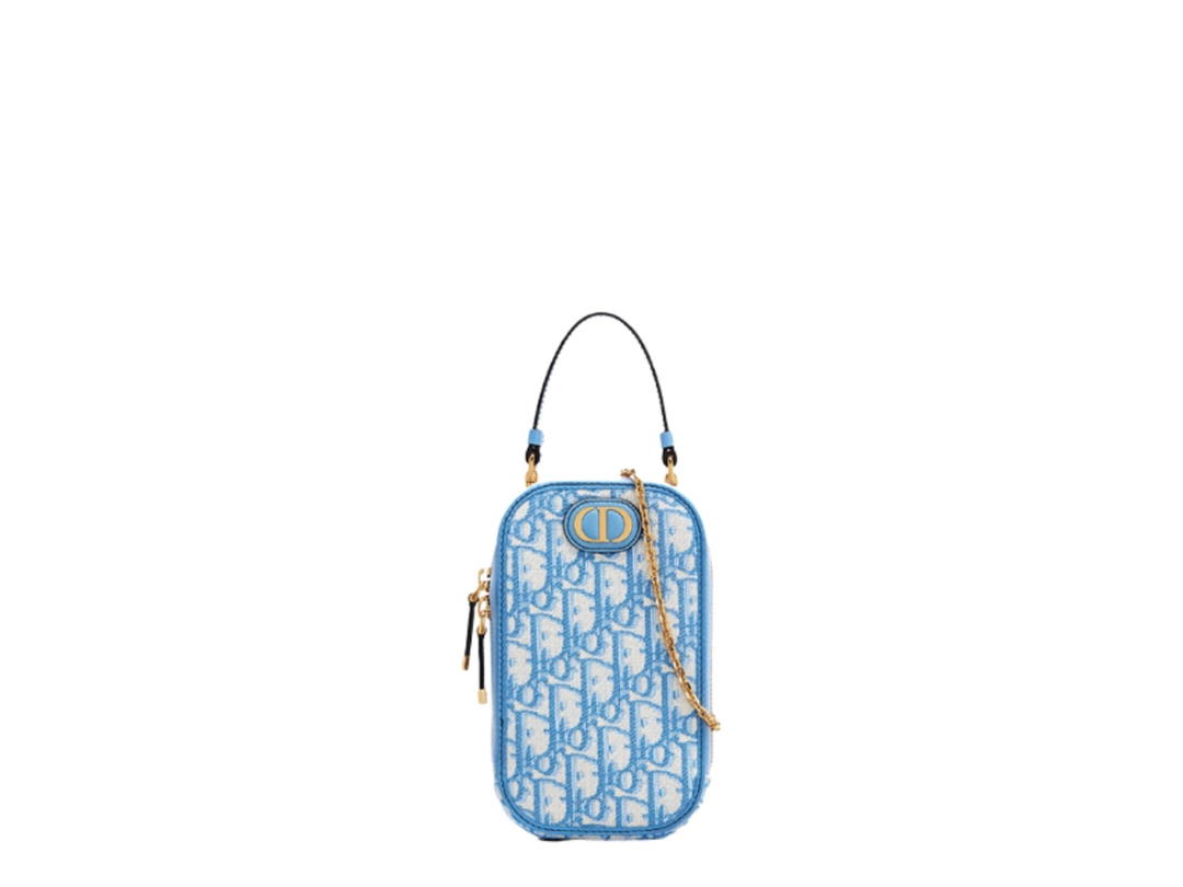 Dior Dior 30 Montaigne Phone Holder Blue