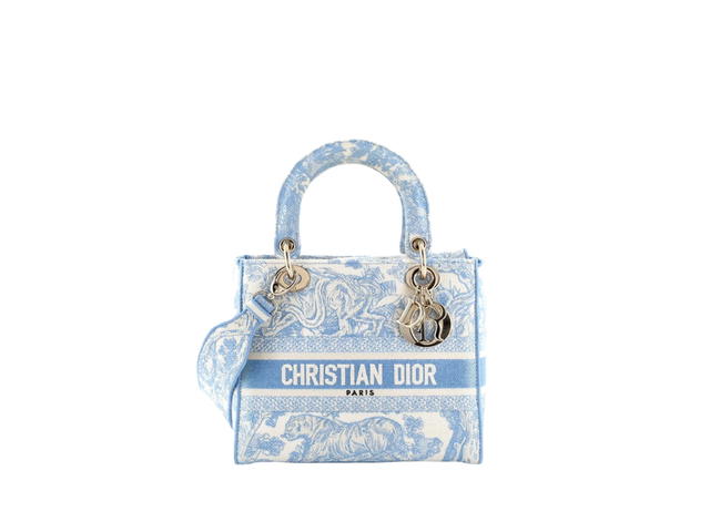 Dior Dior Medium Lady D-lite Bag Blue - view 1