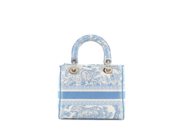 Dior Dior Medium Lady D-lite Bag Blue - view 2