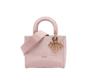 Buy Dior Medium Lady D-Lite Bag Cannage Embroidery Rosewood at Sasom – Authentic and Ready to Ship