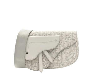 Buy Dior Saddle Oblique Coated Canvas Bag White Grey at Sasom – Authentic and Ready to Ship