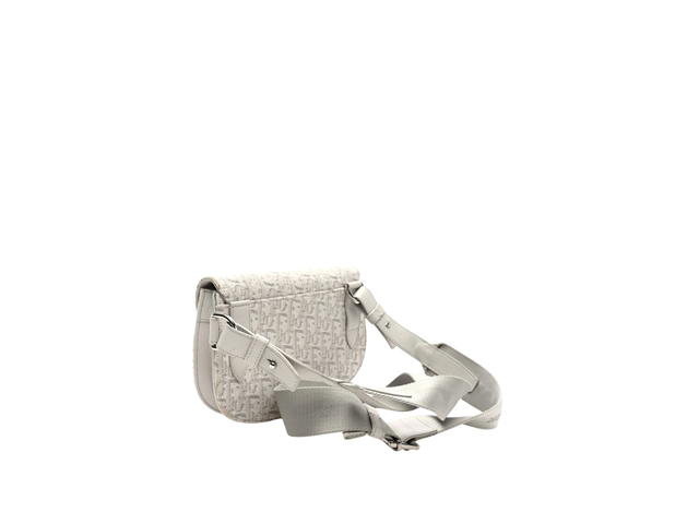 Dior Dior Saddle Oblique Coated Canvas Bag White Grey - view 2
