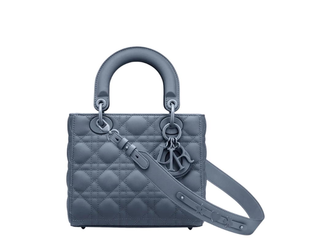 Dior Dior Lady Dior My ABCDior Bag Dark Denim Blue Ultramatte Cannage