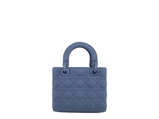Dior Dior Lady Dior My ABCDior Bag Dark Denim Blue Ultramatte Cannage - view 2