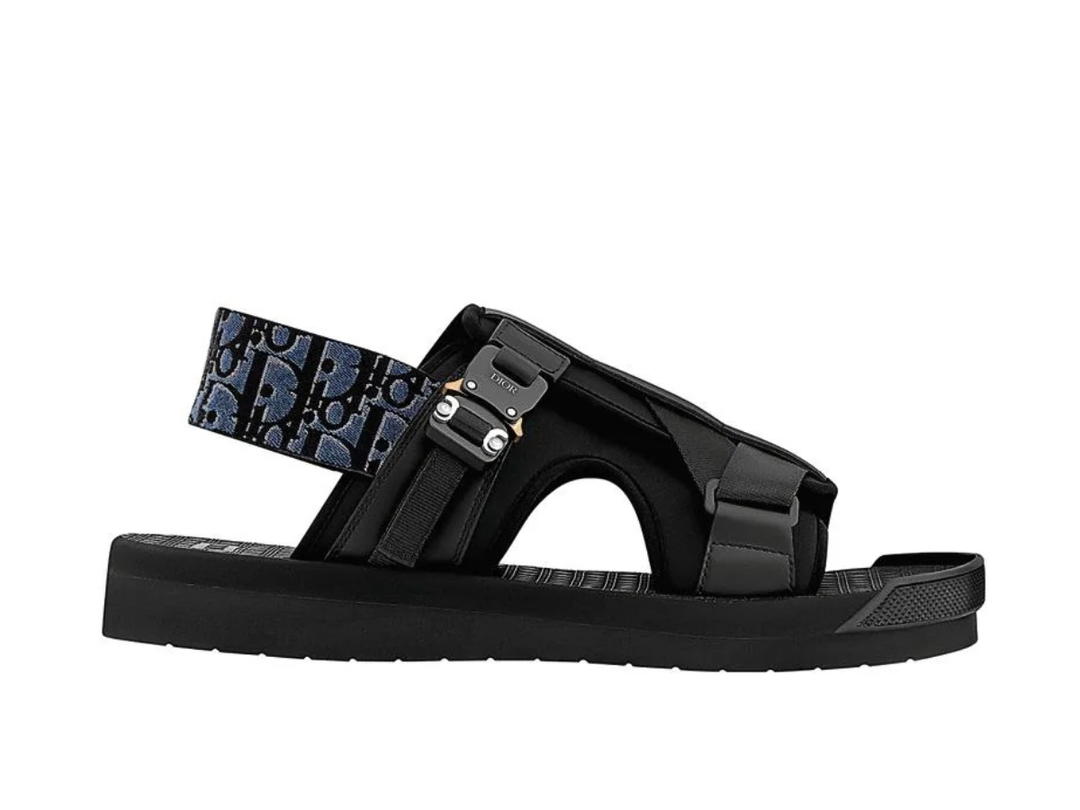 Dior Dior Black Oblique Alpha Sandal Black
