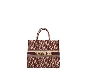 Buy Dior Oblique Book Tote Large Bag In Bordeaux Canvas at Sasom – Authentic and Ready to Ship
