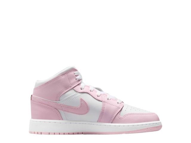 Jordan Nike Air Jordan 1 Mid Pink Foam Fire Red (GS) - view 1