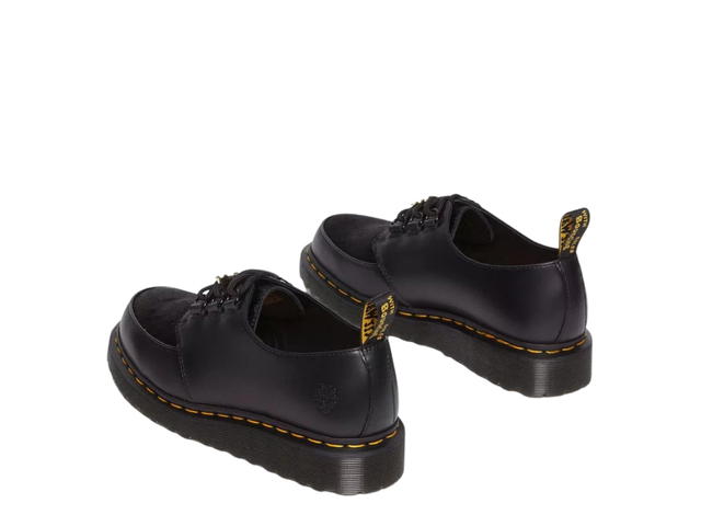 Dr. Martens Dr. Martens Ramsey Girls Don't Cry Hair-on Leather Creeper Shoes Black-Smooth+Hair On - view 4