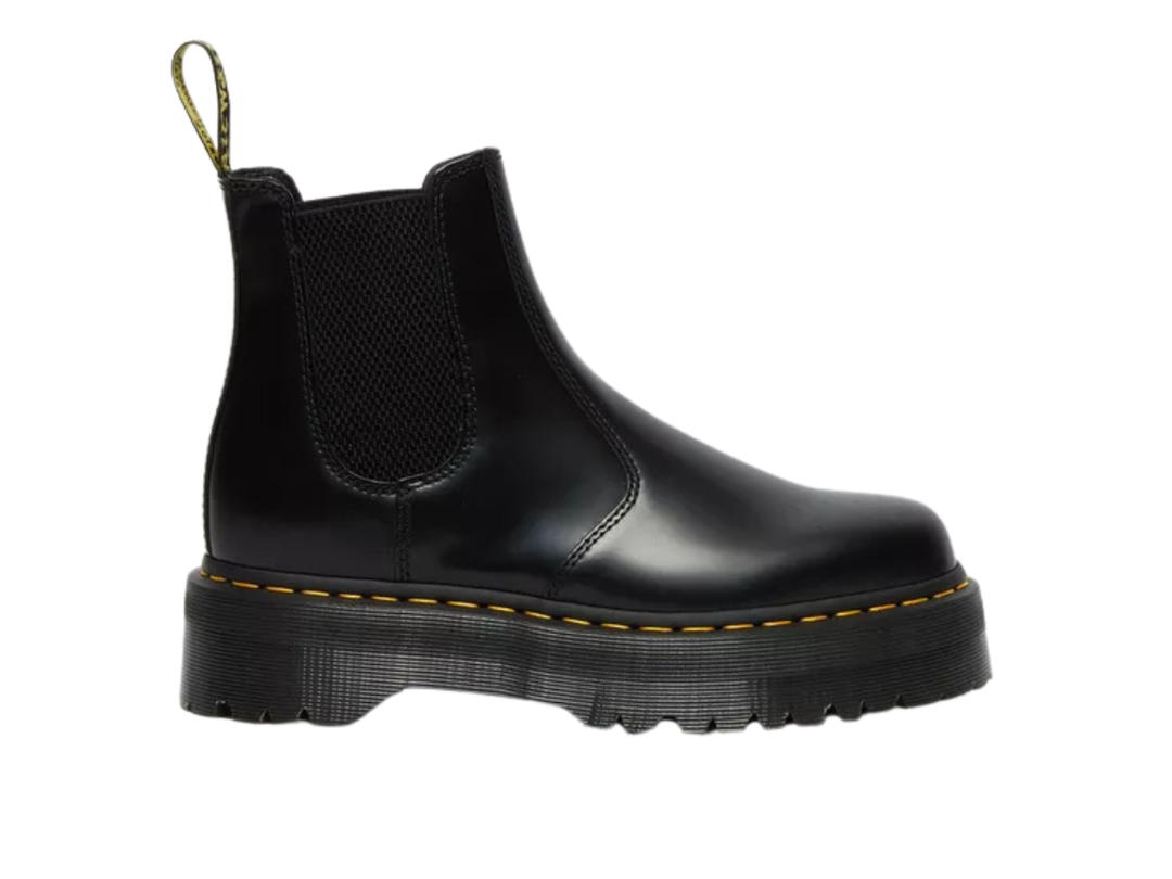 Dr. Martens Dr. Martens 2976 Quad Smooth Leather Platform Chelsea Boots Black