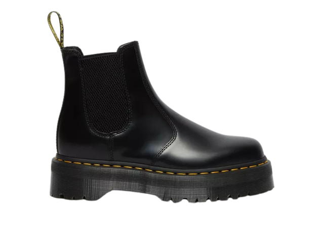 Dr. Martens Dr. Martens 2976 Quad Smooth Leather Platform Chelsea Boots Black - view 1