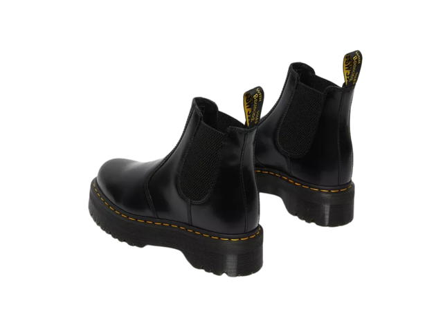 Dr. Martens Dr. Martens 2976 Quad Smooth Leather Platform Chelsea Boots Black - view 3