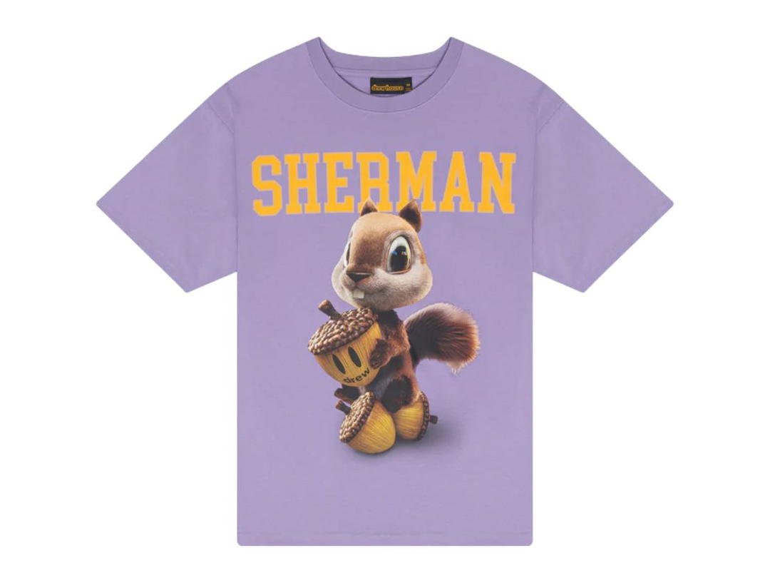 Drew House drew house 3D Sherman SS Tee Lavender