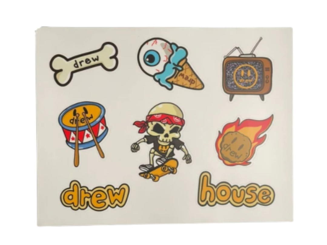 Drew House Drew House Justin Bieber Hearty Sticker Sheet