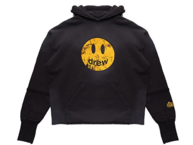 Drew House Drew House Mascot Deconstructed Hoodie Faded Black - view 1
