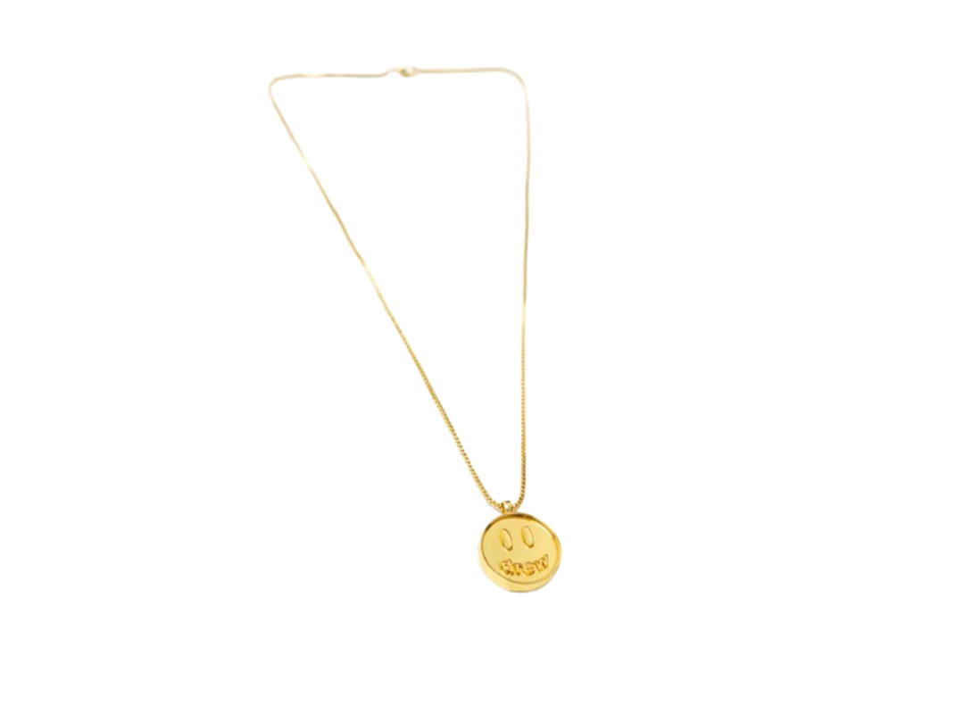 Drew House Drew House Mascot Pendant Necklace Gold Plated Brass