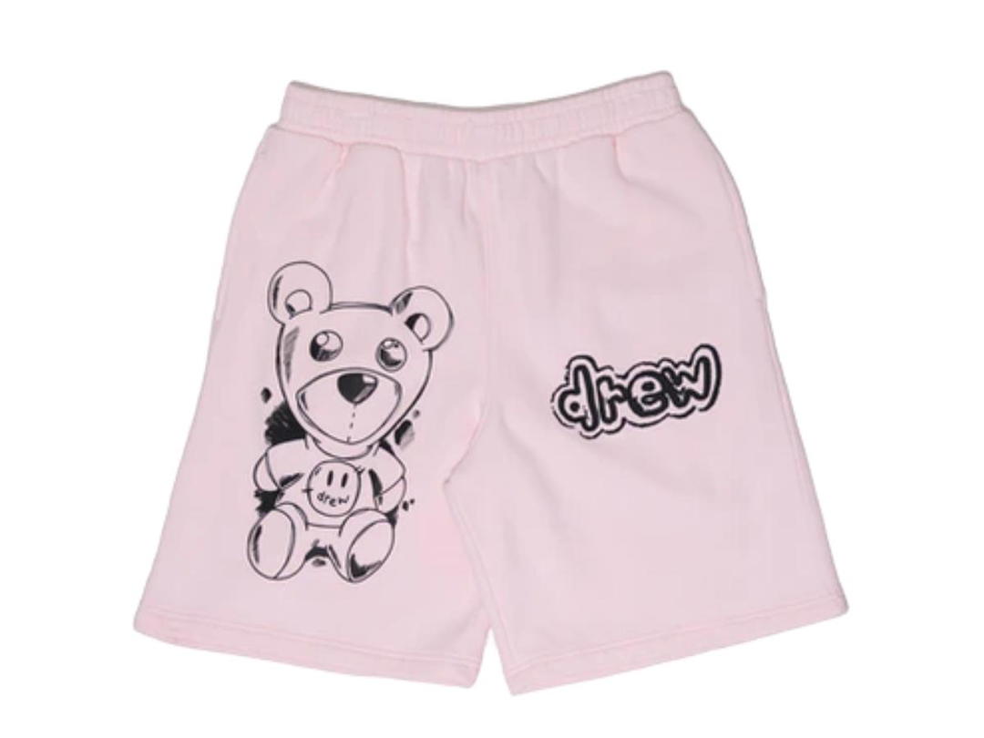Drew House drew house theodore sketch sweat short pale pink