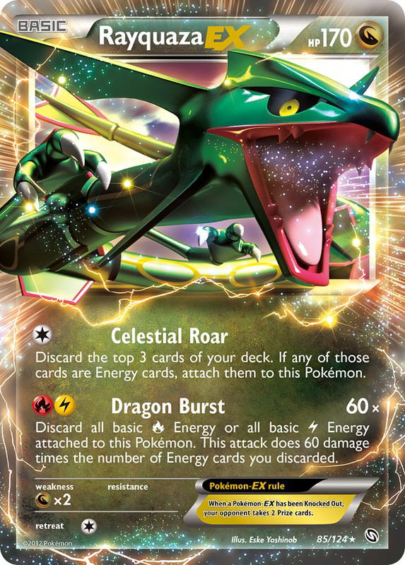 Pokemon Pokemon Rayquaza-EX [DRX 85/124] Black & White "Dragons Exalted" (EN)