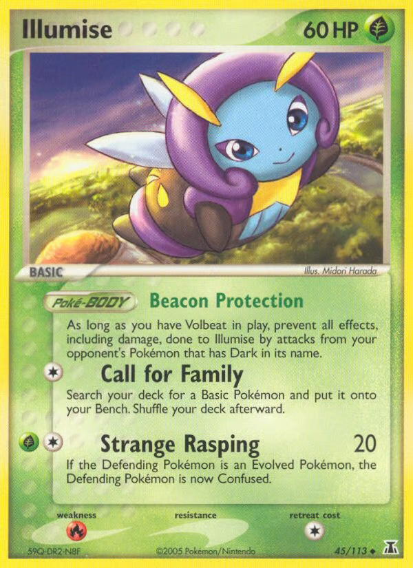 Pokemon Pokemon Illumise U [DS 45/113] EX "Delta Species" [ReverseHolo] (EN)