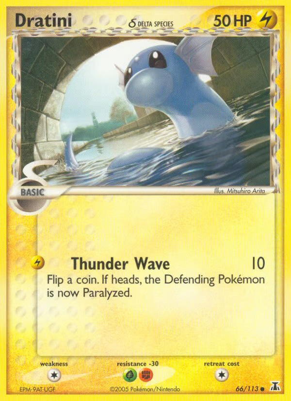 Pokemon Pokemon Dratini δ C [DS 66/113] EX "Delta Species" [ReverseHolo] (EN)