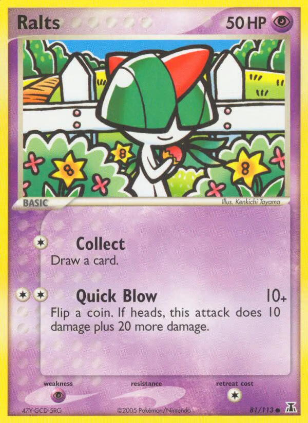 Pokemon Pokemon Ralts C [DS 81/113] EX "Delta Species" [ReverseHolo] (EN)