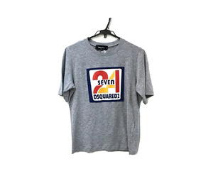 Buy DSQUARED2 24SEVEN EASY TEE Short sleeve T-shirt cotton gray at Sasom – Authentic and Ready to Ship