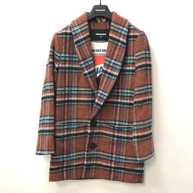 Dsquared2 DSQUARED2 S75AA0396 2023 latest model Check pattern coat outerwear Jacket - view 2