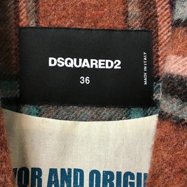 Dsquared2 DSQUARED2 S75AA0396 2023 latest model Check pattern coat outerwear Jacket - view 4