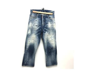 Buy DSQUARED2 S75LB595 paint/apparel Denim pants Crush denim Denim pants cotton blue at Sasom – Authentic and Ready to Ship