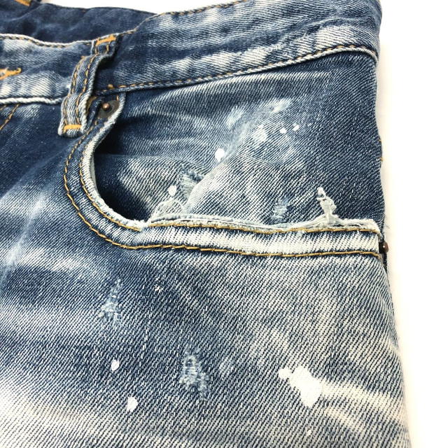 Dsquared2 DSQUARED2 S75LB595 paint/apparel Denim pants Crush denim Denim pants cotton blue - view 4