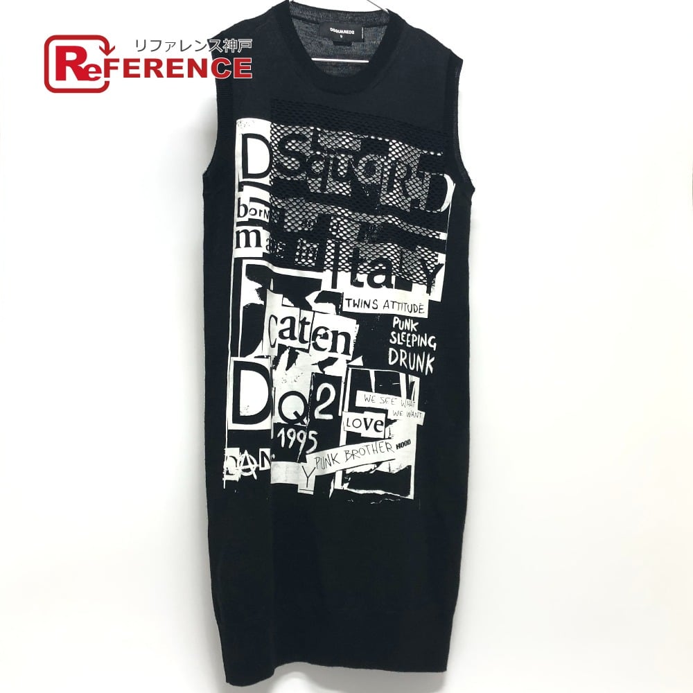 Dsquared2 DSQUARED2 Sleeveless Knit Dress Apparel Dress acrylic Black/SilverHardware