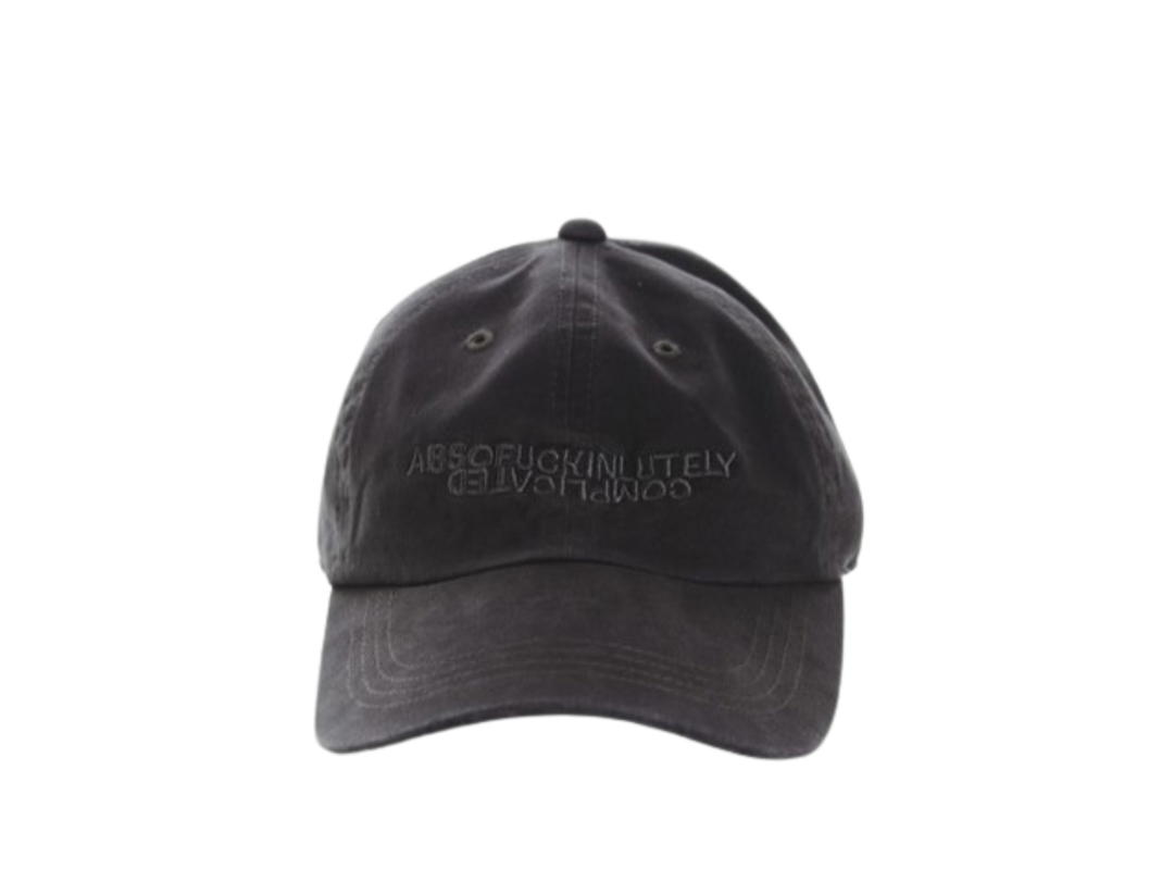 DUCKYBOY Duckyboy Absofuckinlutely Complicated Faded Cap Faded Grey