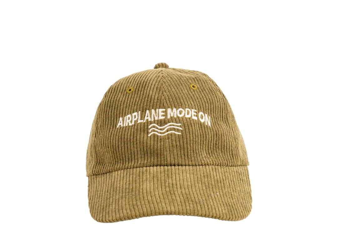 DUCKYBOY Duckyboy Airplane Mode On Corduroy Cap Olive
