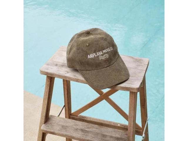 DUCKYBOY Duckyboy Airplane Mode On Corduroy Cap Olive - view 3