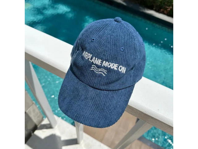 DUCKYBOY Duckyboy Airplane Mode On Coruroy Cap Navy - view 2