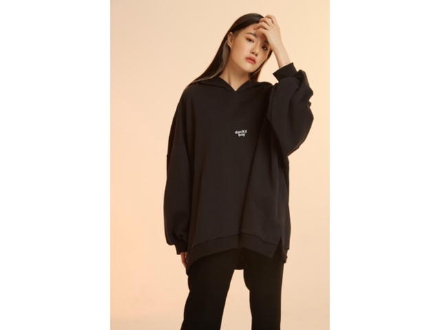 DUCKYBOY Duckyboy Oversized Hoodie Black - view 2