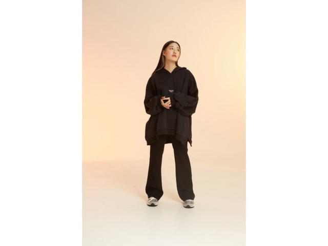 DUCKYBOY Duckyboy Oversized Hoodie Black - view 4